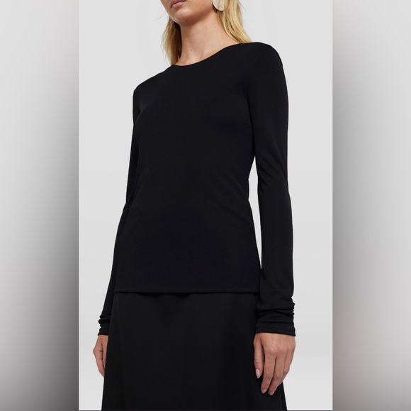 Jil Sander Fluid Body Crew Neck T-Shirt Womens Sz M - Picture 1 of 4